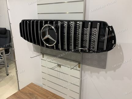 Решетка радиатора Mercedes GLC X253 C253 с Защитой