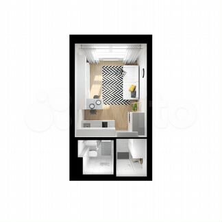 Квартира-студия, 19.8 м², 8/32 эт.
