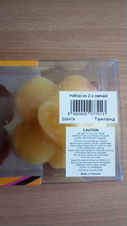 Набор из 2 свечей-орхидей Таиланд (новый,в коробке