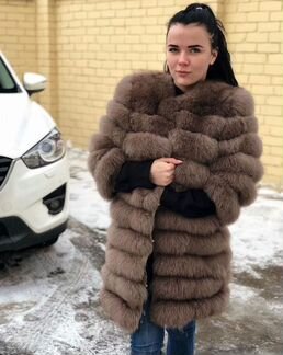 Шуба из песца