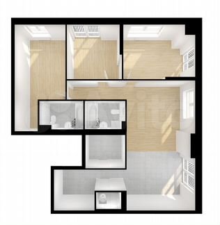 4-к квартира, 102.3 м², 7/26 эт.