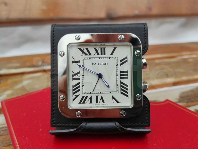 Cartier Santos Travel Alarm Clock 