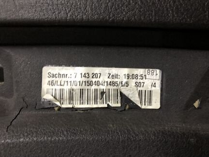 Торпеда левый руль кожа schwarz BMW E46