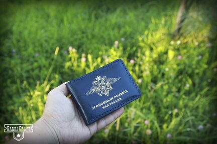 Обложка для удостоверения Уголовный розыск синяя