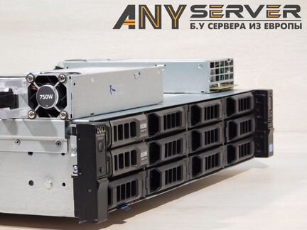 Сервер Dell R720xd 2x E5-2697v2 48Gb H710 12x3.5