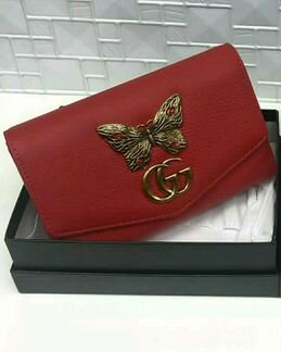 Новая сумка клатч Gucci красный