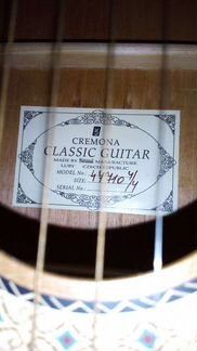 Гитара «Сremona Classic 47710 - 4/4»