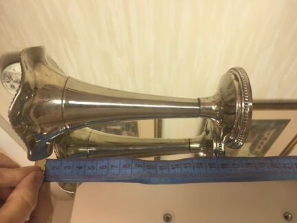 Ваза подсвечник цветок серебрение