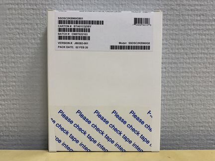 Новый Твердотельный накопитель Intel 960GB