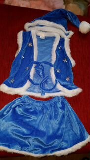 Новогодний детский костюм для снегурочки.новый