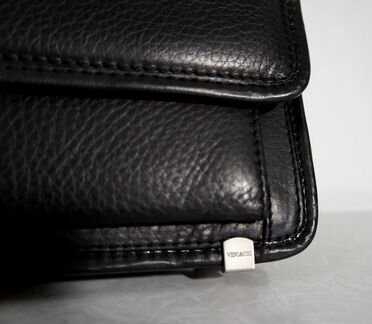 Черный кожаный порфель Veni&Gio (Италия) мужск