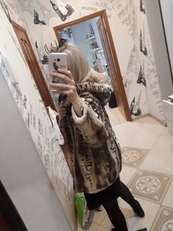 Норковая шуба светлая автоледи