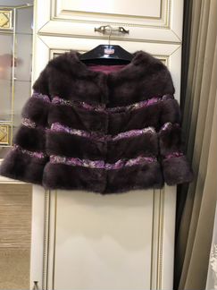 Оригинальная норковая шуба