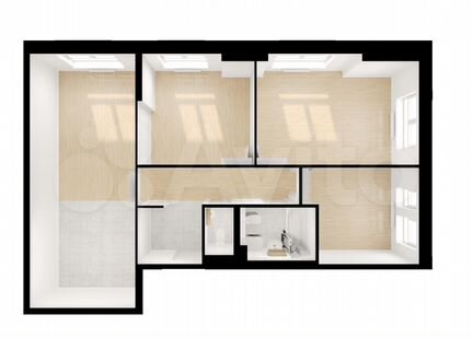 3-к квартира, 84.7 м², 10/33 эт.