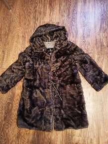 Шуба норковая с капюшоном бу