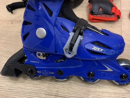 Ролики детские раздвижные Roces разм.25-29 и защит