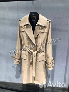 Тренч кожаный