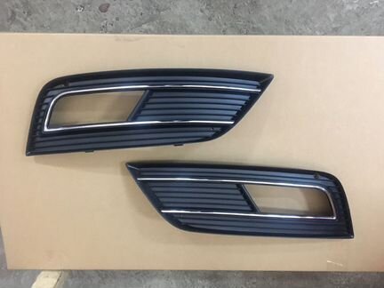 Накладка бампера Audi A4 B8 рестайлинг