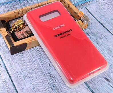 Чехол-накладка для Samsung N950F Note 8 silicone case закрытый красный