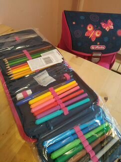 Новый пенал Herlitz Butterfly Dreams с наполнением