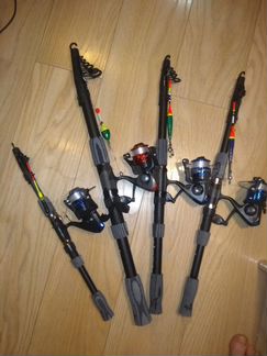 Спиннинг телескопический с катушкой 1.8м - 4.5м