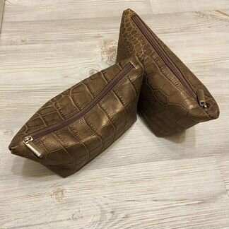 Кожаная косметичка