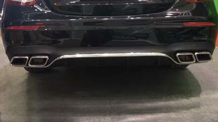 Mercedes W-213 диффузор 6.3 AMG с насадками