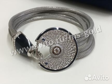 Роскошный золотой браслет с бриллиантами