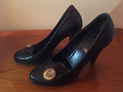 Оригинальные черные туфли Gucci