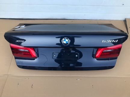 Крышка багажника белая Bmw 5 серии G30 G38 +