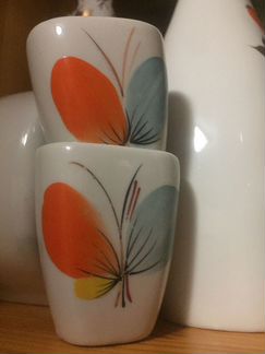 Штоф с рюмками, Городница, фарфор