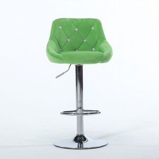 Барный стул вельвет высокий