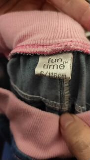 Джинсы на девочку летние Fun Time, р.116