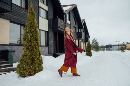 Пальто- халат женское размер 40-44 шерсть