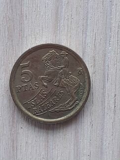 Монета Испании 1997 года 5 песет