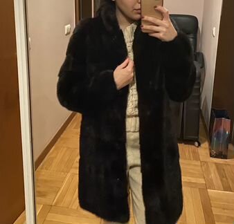 Норковая шуба в идеальном состоянии