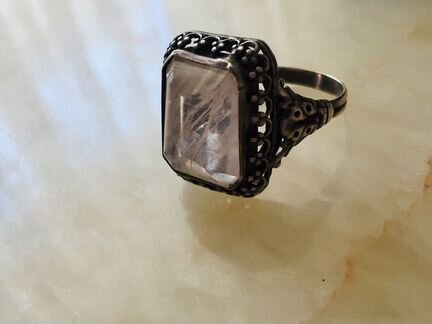 Серебряное кольцо 875 пробы