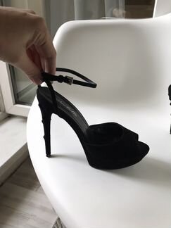 Чёрные босоножки натуральная кожа