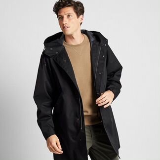Парка uniqlo Blocktech Fishtail XS, чёрная