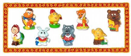 Серии игрушек. Шоколадные яйца Ландрин
