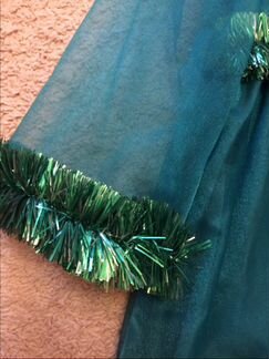 Новогоднее платье Елочка на 6-7 лет