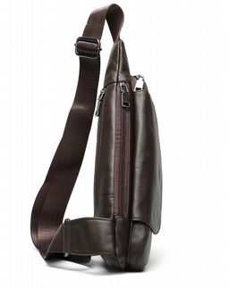 Сумка банан через плечо из натуральной кожи LB26