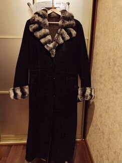 Дубленка натуральная женская 46-48 размер, отделка