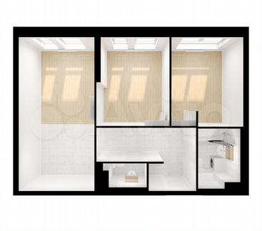 2-к квартира, 53 м², 10/33 эт.