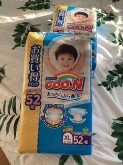 Подгузники goon xl, 12-20 кг, 52 шт