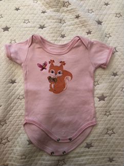 Боди на девочку с белочкой 68см