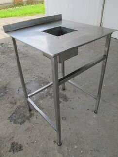 Стол для сбора отходов с отверстием 1шт