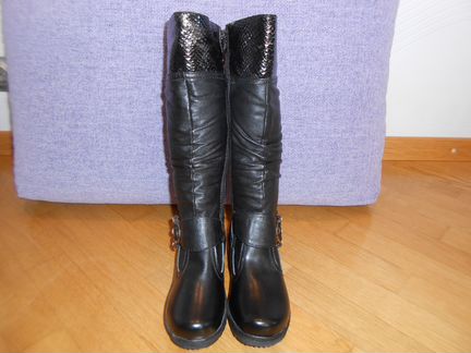 Сапоги новые натуральная кожа и мех