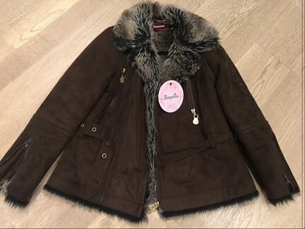 Курточка/меховая шубка зима Pampolina 116