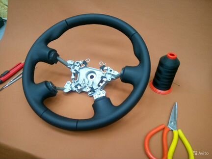 Кожаный руль Ниссан Альмера / Nissan N16, Y11